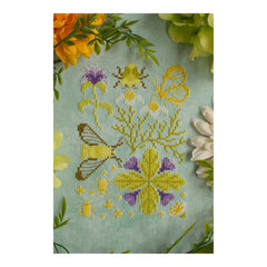 Sprouting Lupine Teatime Nature Walk Cross Stitch Pattern