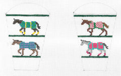 The Meredith Collection Horse Blankets Needlepoint Canvas
