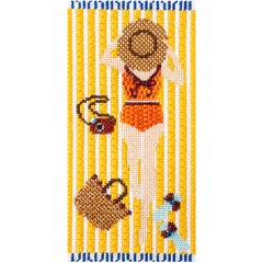 Needlepoint To Go St. Tropez Sunbather Needlepoint Canvas