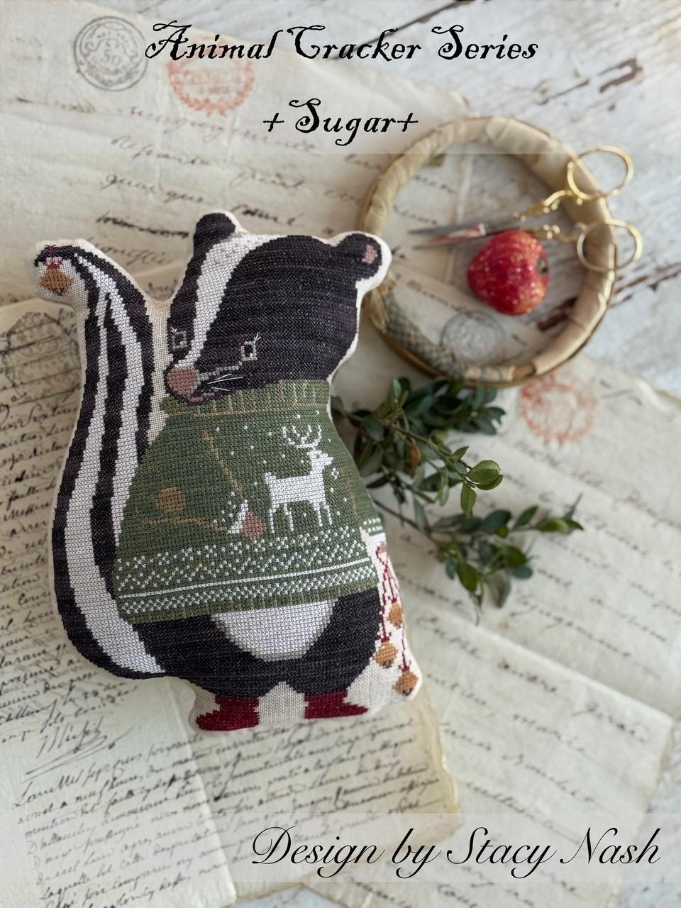 Stacy Nash Designs Animal Crackers Christmas Cookie Series Sugar Cross Stitch Pattern