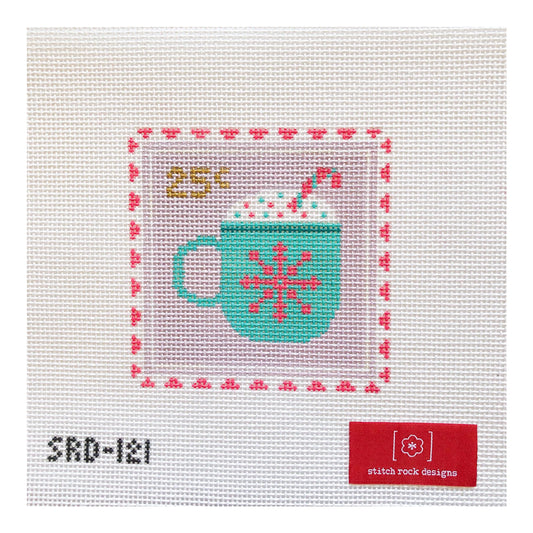 Stitch Rock Designs Hot Cocoa Stamp Needlepoint Canvas