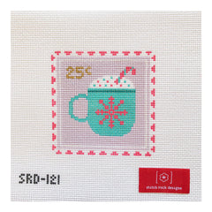 Stitch Rock Designs Hot Cocoa Stamp Needlepoint Canvas