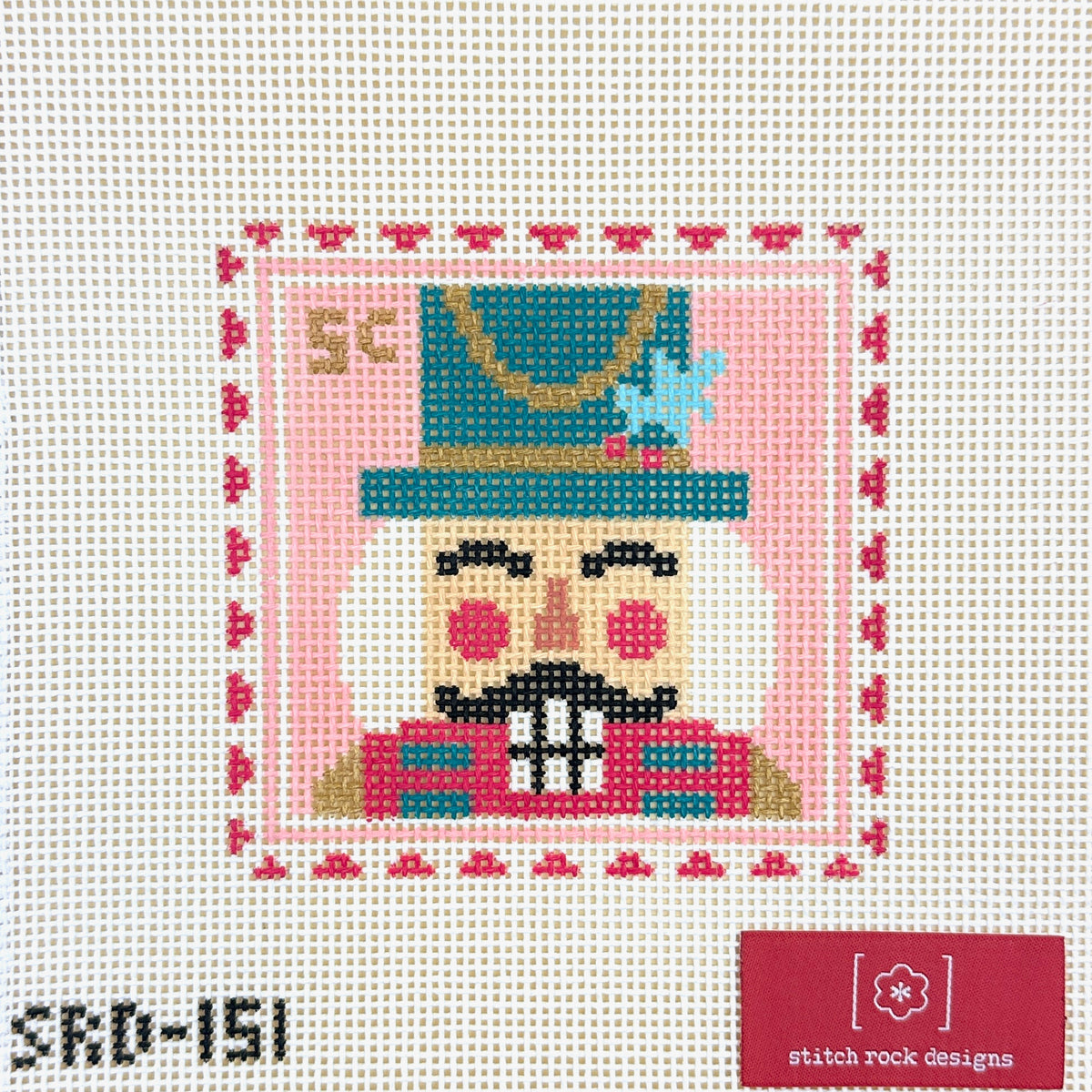 Stitch Rock Designs Nutcracker Stamp Needlepoint Canvas