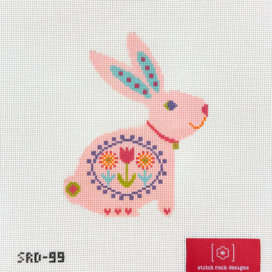 Stitch Rock Designs Scandi Bunny Needlepoint Canvas