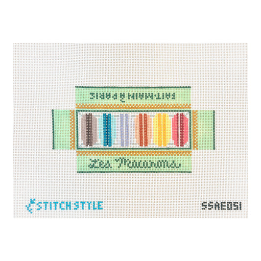 Stitch Style Alli Eagan 3D Box of Macarons Needlepoint Canvas