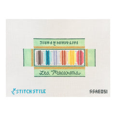 Stitch Style Alli Eagan 3D Box of Macarons Needlepoint Canvas