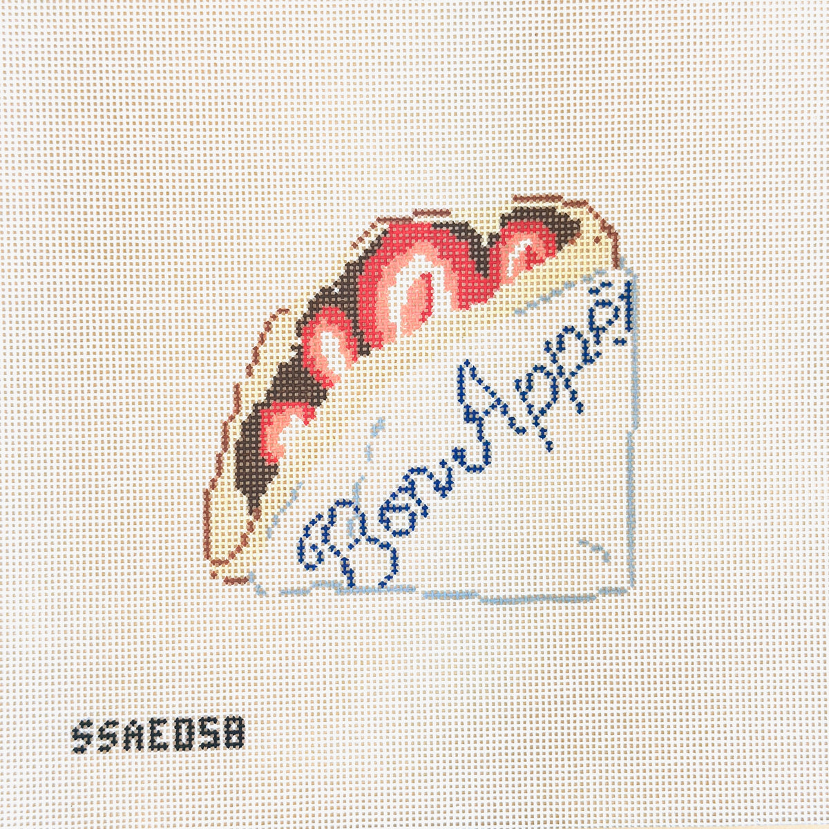 Stitch Style Alli Eagan Designs French Crepe Needlepoint Canvas