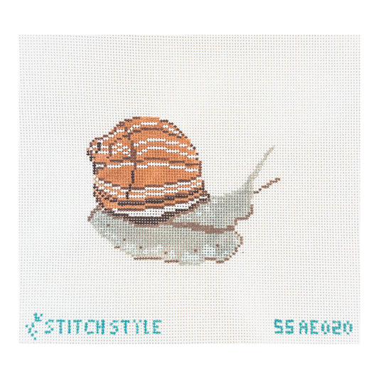 Stitch Style Alli Eagan Snail Needlepoint Canvas