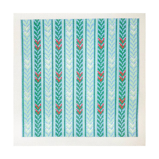 Stitch Style Anne Fisher Blue Trellis Needlepoint Canvas - Large 13M