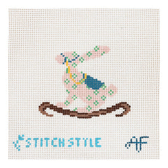 Stitch Style Anne Fisher Bunny Rocker Needlepoint Canvas