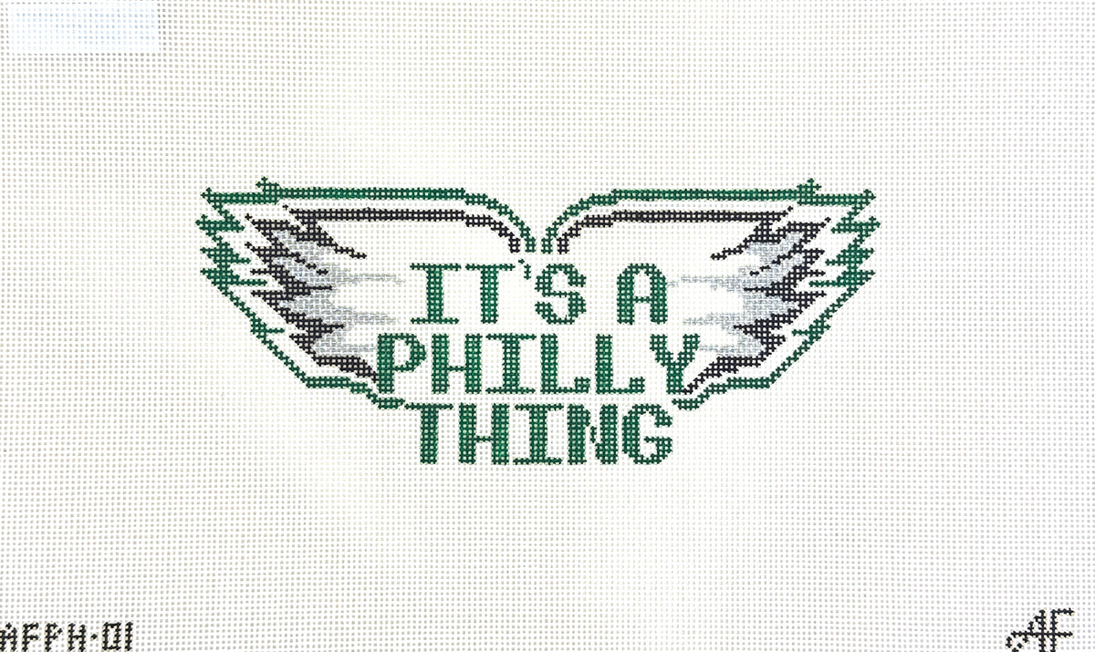 Stitch Style Anne Fisher Designs It's a Philly Thing Needlepoint Canvas - Large