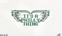 Stitch Style Anne Fisher Designs It's a Philly Thing Needlepoint Canvas - Large
