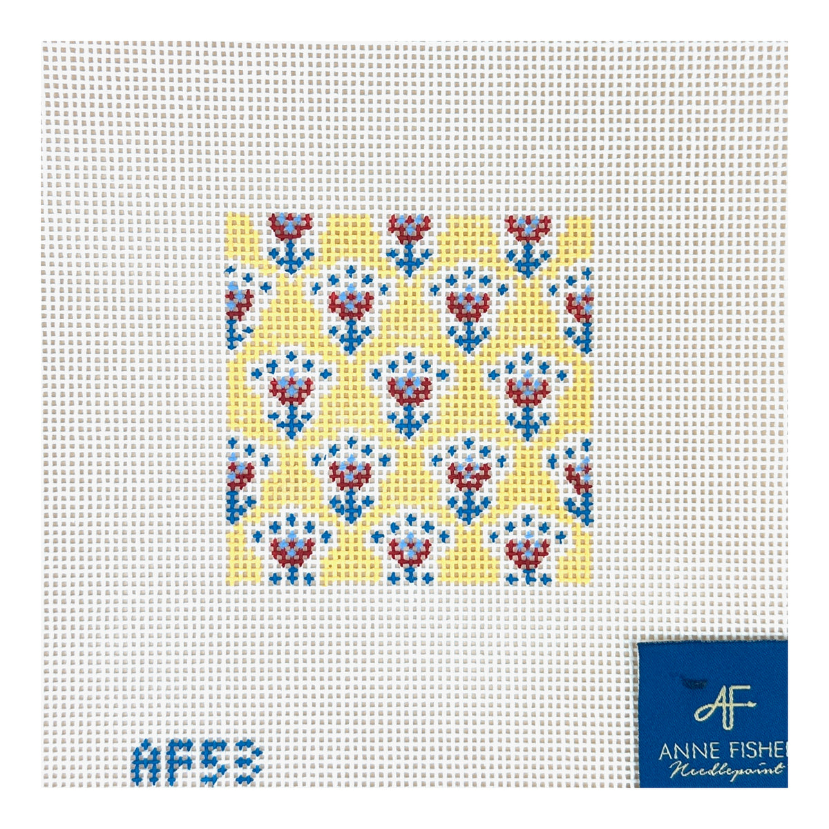 Stitch Style Anne Fisher Provence Needlepoint Canvas - Yellow