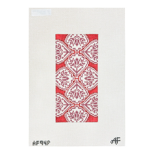 Stitch Style Anne Fisher Red and Purple Medallion Needlepoint Canvas