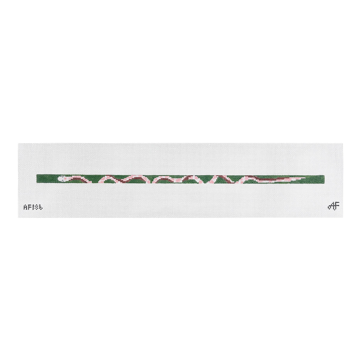 Stitch Style Anne Fisher Snake Wrap Bracelet Needlepoint Canvas - Green and Pink