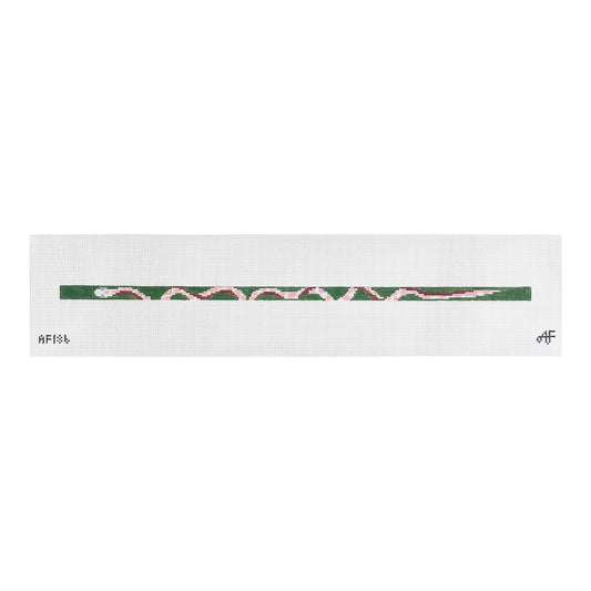 Stitch Style Anne Fisher Snake Wrap Bracelet Needlepoint Canvas - Green and Pink