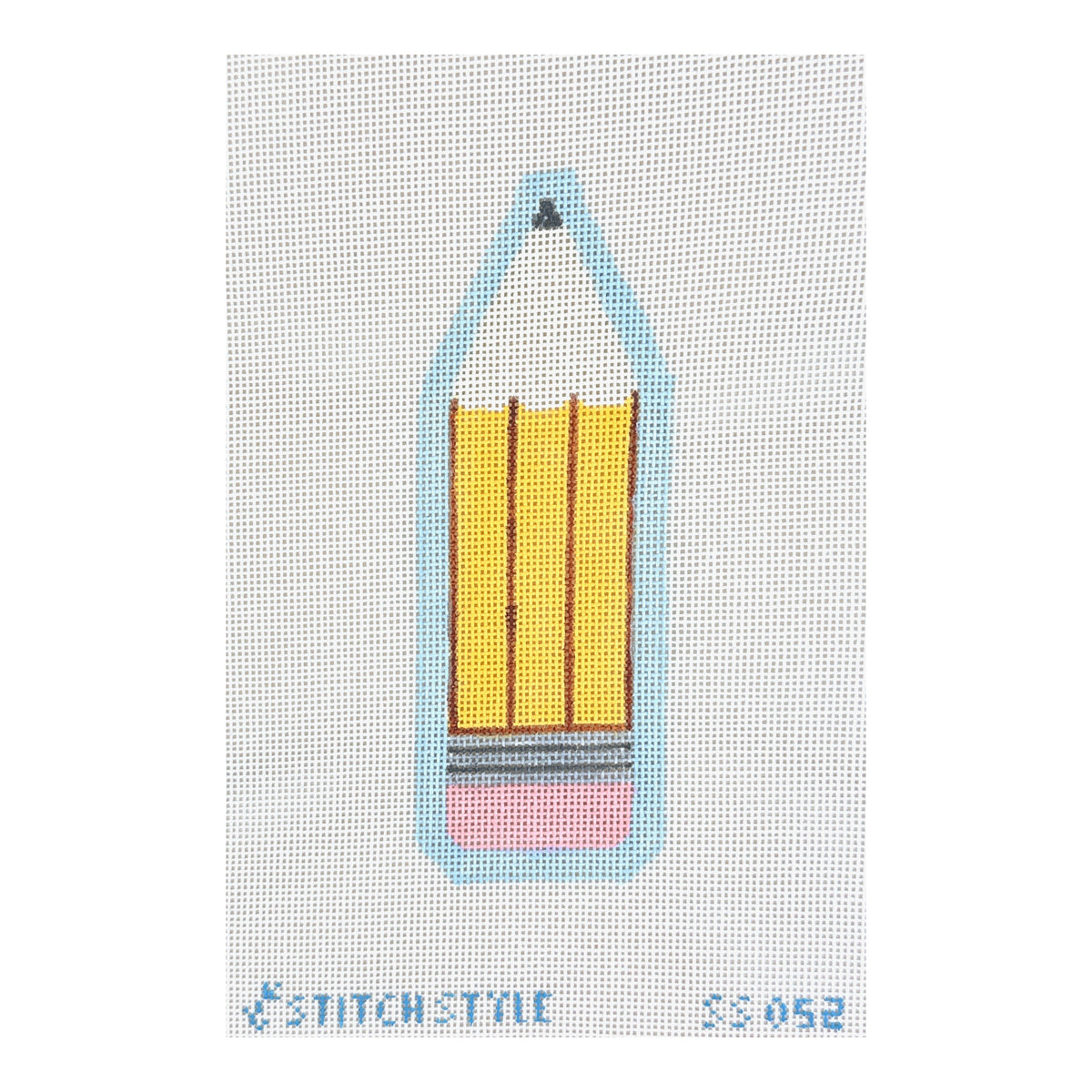 Stitch Style Jinny McAuliffe School Pencil Needlepoint Canvas