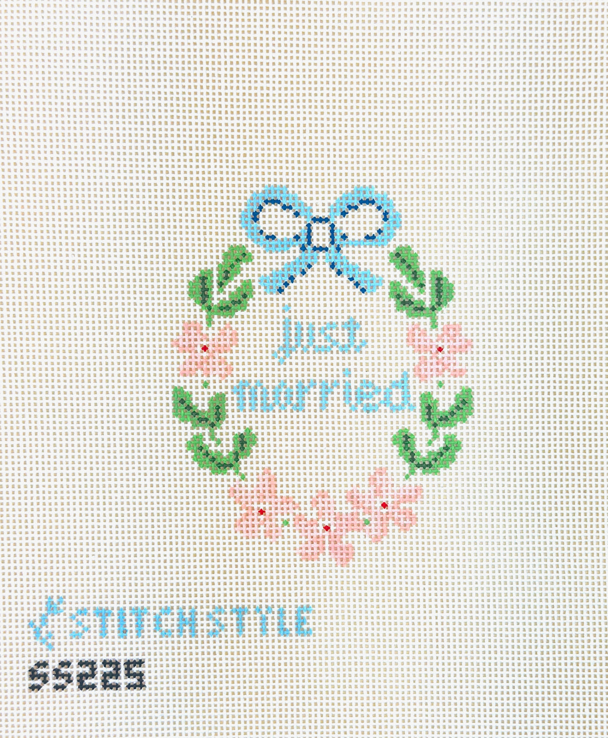 Stitch Style Just Married Needlepoint Canvas