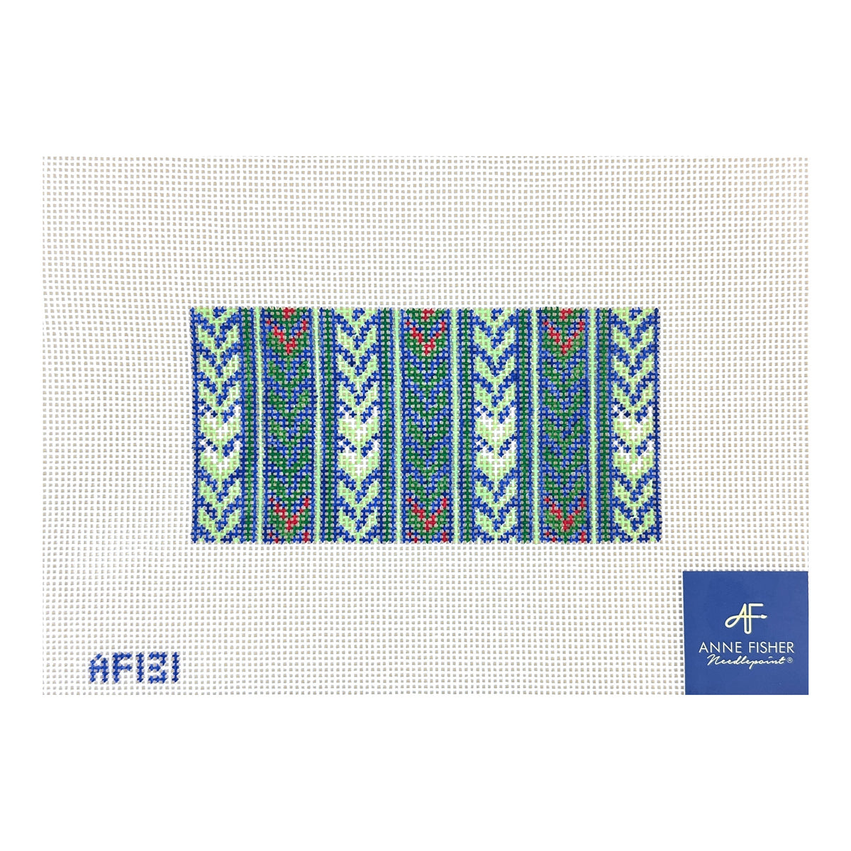 Stitch Style Anne Fisher Navy Vine Clutch Insert Needlepoint Canvas