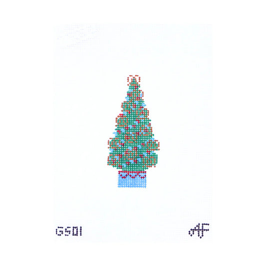 Stitch Style Pretzel Tree Needlepoint Canvas