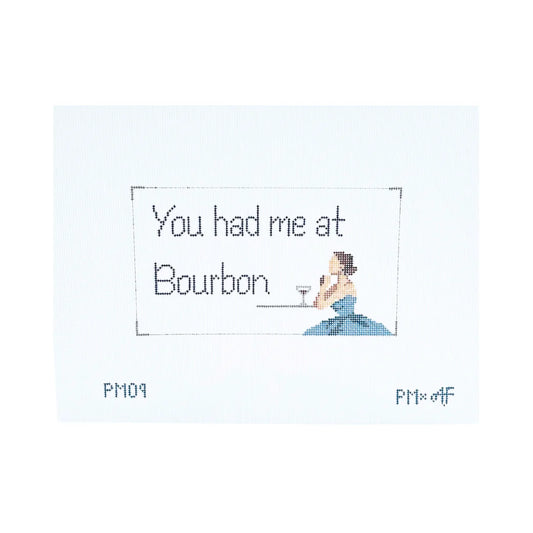 Stitch Style Anne Fisher You Had Me At Bourbon Needlepoint Canvas