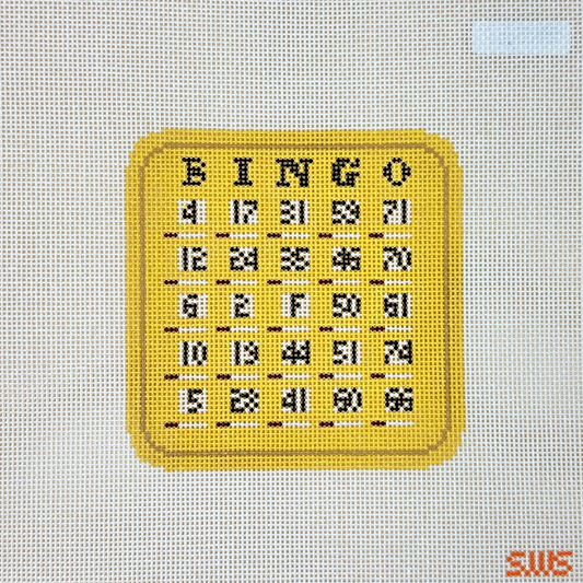 Stitching with Stacey Bingo Card Needlepoint Canvas