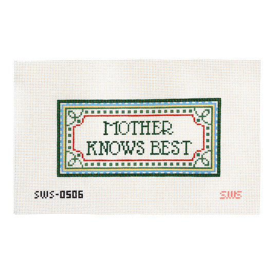 Stitching with Stacey Mother Knows Best Needlepoint Canvas