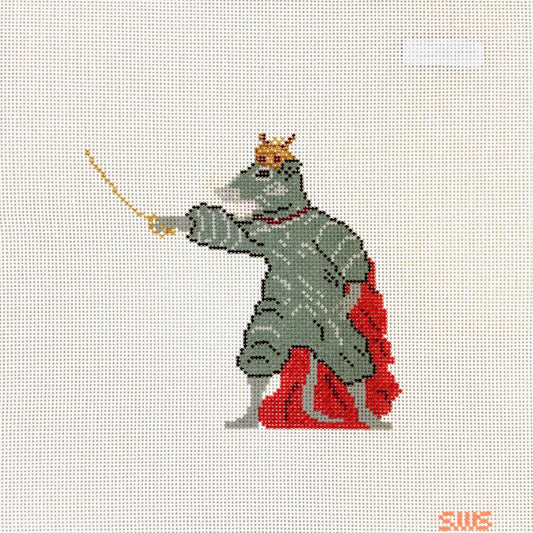 Stitching with Stacey Mouse King Needlepoint Canvas
