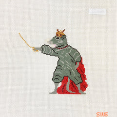 Stitching with Stacey Mouse King Needlepoint Canvas