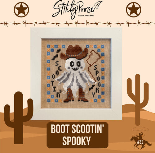 Stitchy Prose Boot Scootin' Spooky Cross Stitch Pattern