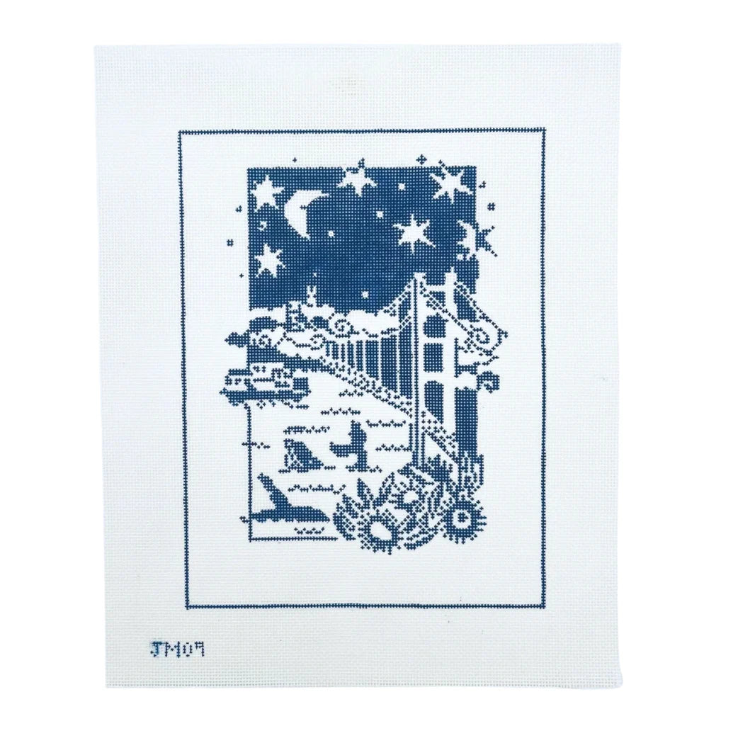 Style Stitches Jean Mason San Francisco Bay Needlepoint Canvas