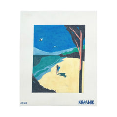 Style Stitches Krasnik Surfer Girl Needlepoint Canvas