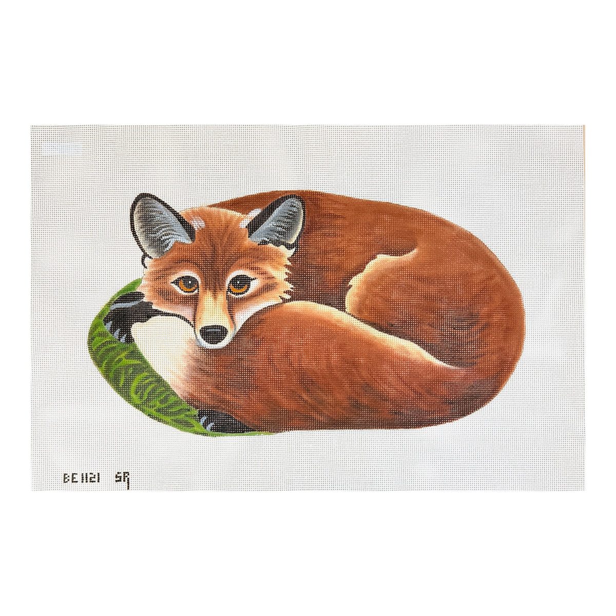 Susan Roberts Needlepoint Barbara Eyre Shaped Fox Needlepoint Canvas