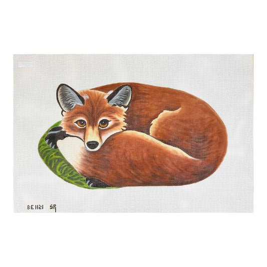 Susan Roberts Needlepoint Barbara Eyre Shaped Fox Needlepoint Canvas