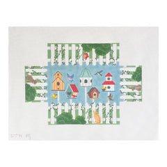 Susan Roberts Needlepoint Birdhouses Brick Needlepoint Canvas