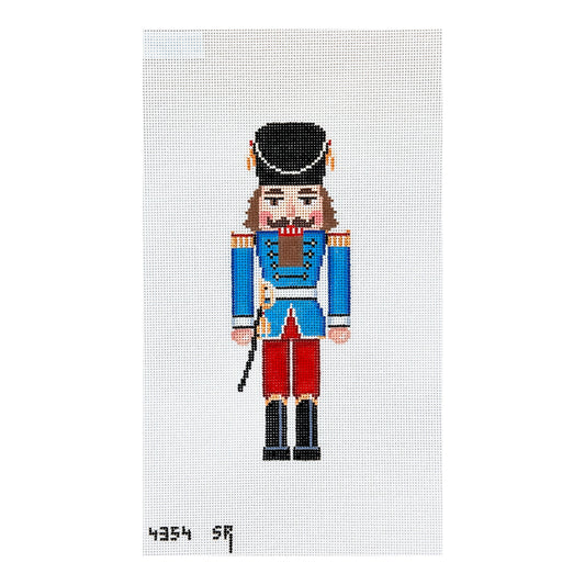 Susan Roberts Needlepoint  Blue Guard with Sword Nutcracker Needlepoint Canvas