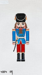 Susan Roberts Needlepoint  Blue Guard with Sword Nutcracker Needlepoint Canvas