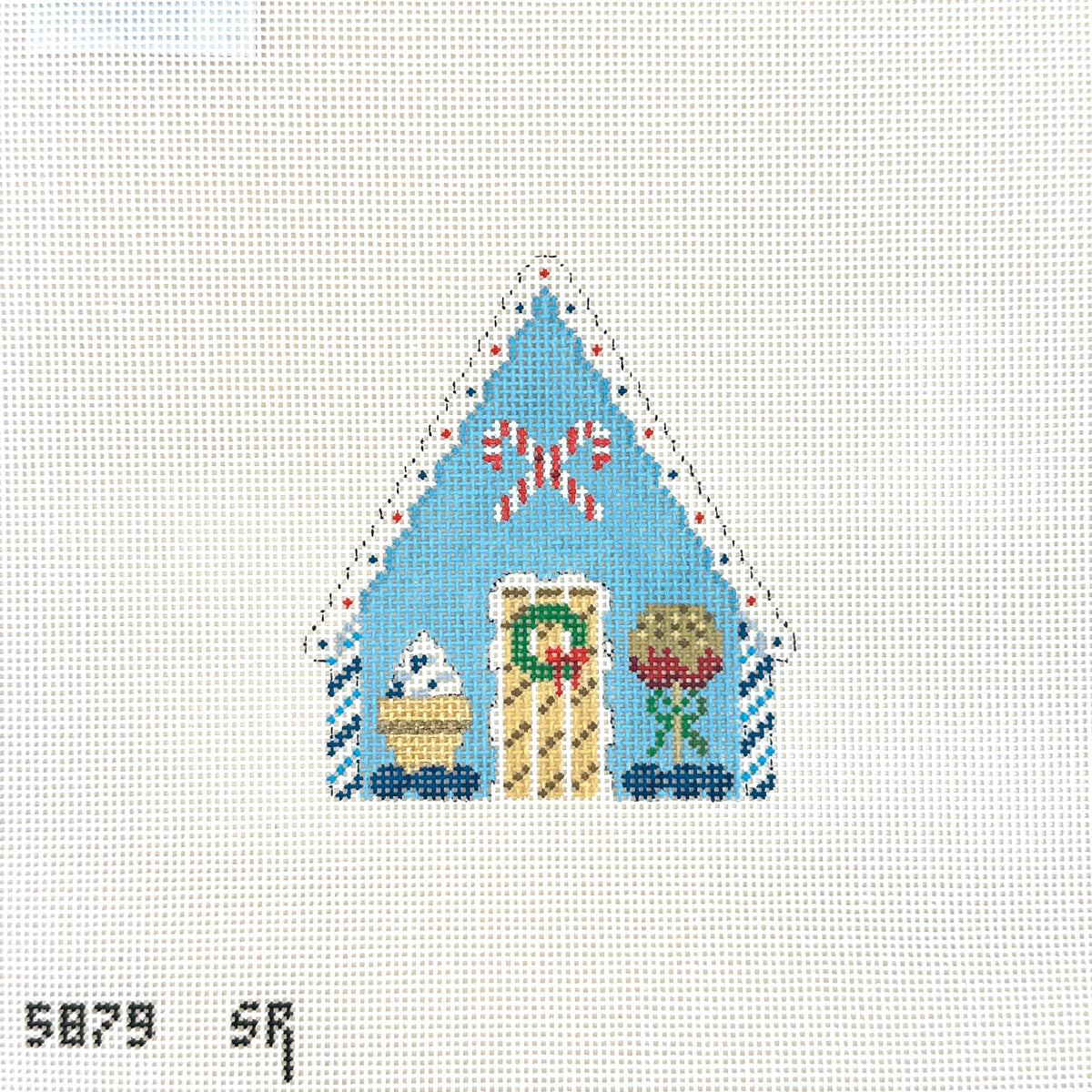 Susan Roberts Needlepoint Blueberry House Needlepoint Canvas
