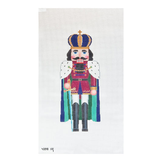 Susan Roberts Needlepoint Caped King Nutcracker 18" Stand Up Needlepoint Canvas