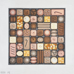 Susan Roberts Needlepoint Chocolates Needlepoint Canvas - 18M