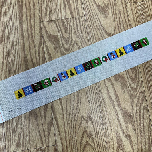 Susan Roberts Needlepoint Christmas Patches Dog Collar Needlepoint Canvas