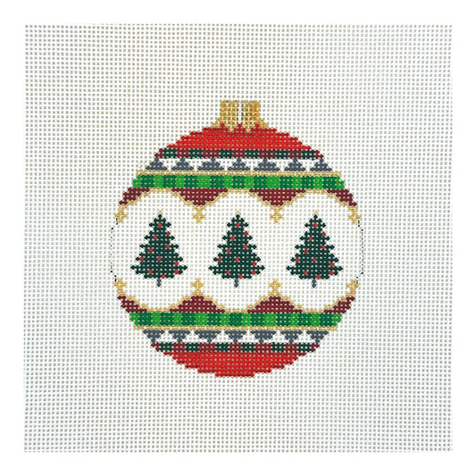 Susan Roberts Needlepoint Christmas Trees Ornament Needlepoint Canvas 18M