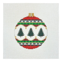 Susan Roberts Needlepoint Christmas Trees Ornament Needlepoint Canvas 18M