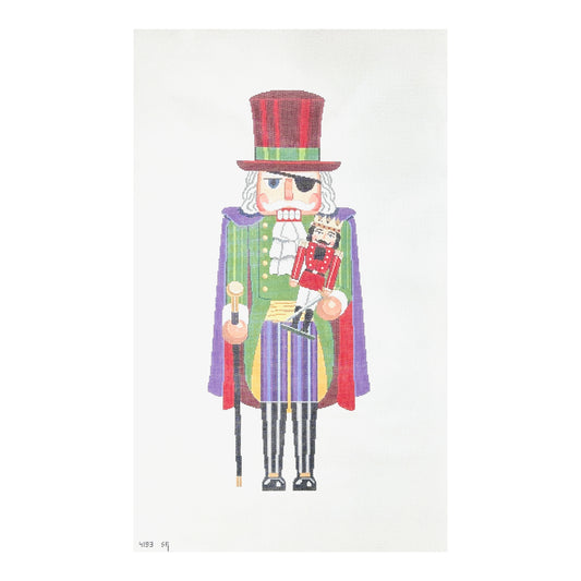 Susan Roberts Needlepoint Herr Drosselmeyer Nutcracker 30" Stand Up Needlepoint Canvas