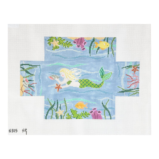 Susan Roberts Needlepoint Mermaid Brick Cover Needlepoint Canvas