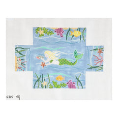 Susan Roberts Needlepoint Mermaid Brick Cover Needlepoint Canvas
