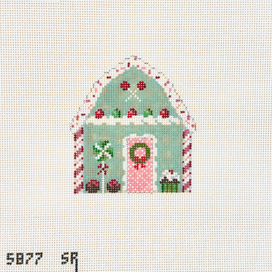 Susan Roberts Needlepoint Mint Sprinkle House Needlepoint Canvas