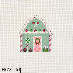 Susan Roberts Needlepoint Mint Sprinkle House Needlepoint Canvas