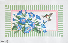 Susan Roberts Needlepoint Morning Glories with Hummingbird Needlepoint Canvas