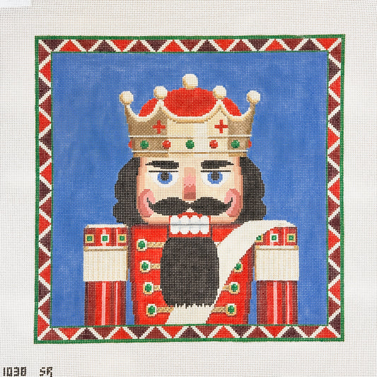 Susan Roberts Needlepoint Nutcracker King 14" Square Needlepoint Canvas